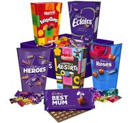 Cadbury Best Mum Chocolate & Sweets Sharing Hamper | Includes Cadbury Heroes, Roses, Dairy Milk, Chocolate Eclairs, Liquorice Allsorts and Wine Gums