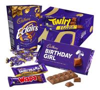 Cadbury "Birthday Girl" Chocolate Gift - Full Size Cadbury Chocolate Bars including Flake, Caramel, Twirl, Dairy Milk and More.