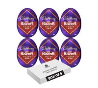 Cadbury Biscoff Filled Chocolate Eggs - Creamy Milk Chocolate Easter Eggs with Crunchy Biscoff Biscuit Filling | Easter Gifts, Basket Fillers, Kids Party Treats (Biscoff Eggs - 32g x 6Pack)