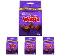 Cadbury Bitsa Wispa Big Share Bag, Smooth & Creamy Wispa Chocolate Pieces for Sharing, 175 g (Pack of 4)