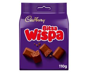 Cadbury Bitsa Wispa Chocolate Bag 110G (Pack Of 3) Perfect Treat For Sharing