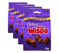 Cadbury Bitsa Wispa Chocolate Pieces, 175 g (Pack of 4)