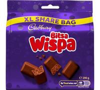 Cadbury Bitsa Wispa, Milk Chocolate XL Share Bag 290 g (Pack of 1)