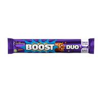 Cadbury Boost Duo Chocolate Bar, Milk Chocolate with Caramel & Biscuit Filling, 63 g (Pack of 32)