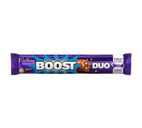 Cadbury Boost Duo Chocolate Bar, Milk Chocolate with Caramel & Biscuit Filling, 63 g (Pack of 32)