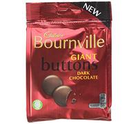 Cadbury Bournville Chocolate Buttons Bag, 95 g, Pack of 10