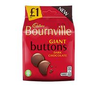 Cadbury Bournville Dark Chocolate Giant Buttons Bag, 950 g