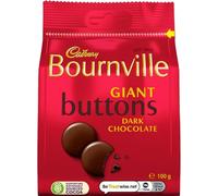 Cadbury Bournville Dark Chocolate Giant Buttons, Sharing Bag, Bite Size Treats, 100 g (Pack of 1)