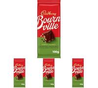 Cadbury Bournville Simply Chunky Chopped Hazelnut with Salted Caramel Chocolate Bar, 100 g (Pack of 4)