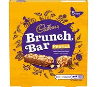 Cadbury Brunch Bar Peanut, Oat & Bran Flakes with Peanuts Drizzled In Honey & Milk Chocolate, Multipack of 5 x 32 g (Pack of 1)