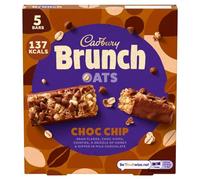 Cadbury Brunch Oats Choc Chip Cereal Bars with Honey & Chocolate Chips, 5 x 32 g Bars ( Pack of 1)