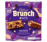 Cadbury Brunch Oats Raisin Bars, Cereal with Honey and Raisins, 8 x 160g