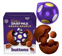 Cadbury Buttons Smash Bauble, Dairy Milk Chocolate, 90 g (Pack of 1)