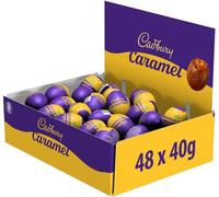 Cadbury Caramel Egg Single (Pack of 48). Easter, Egg Hunt, Thank you Gift, Present, Caramel Filled Chocolate Eggs OFFICIAL
