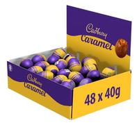 Cadbury Caramel Egg Single (Pack of 48). Easter, Egg Hunt, Thank you Gift, Present, Caramel Filled Chocolate Eggs OFFICIAL