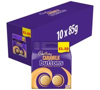 Cadbury Caramilk Golden Caramel Buttons Chocolate Bag 85g (Pack of 10)