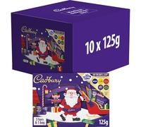 Cadbury Chocolate Selection Box 125g (Box of 10), great stocking filler, office gift or for Christmas parties