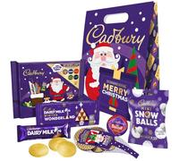 Cadbury Christmas Chocolate Gift Bag Selection | 6 Festive Products, Includes Biscoff Bauble, Mini Snow Balls, Winter Wonderland Bar, Dairy Milk Coins