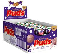 Cadbury Christmas Dairy Milk Puds Multipack, Chocolate Puds with Truffle Centre, Hazelnut Pieces and Rice Crisps, Christmas Treat for Sharing, 35 g (