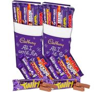 Cadbury Christmas Stocking Selection Box (Pack of 2) Chocolate Selection Box For Kids Stocking Fillers Eve Fillers, Hampers All I Want For Xmas Dairy Milk Chocolate Bars Kids Great Secret Santa