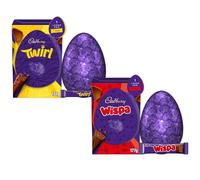 Cadbury Classic Chocolate Bar Easter Eggs Bundle - Easter Gifts Including Twirl Egg & Wispa Egg with Bars