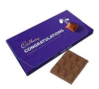 Cadbury Congratulations Dairy Milk Chocolate Bar With Gift Envelope