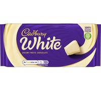 Cadbury Creamy White Chocolate Bar, Smooth & Creamy White Chocolate, 180 g (Pack of 1)