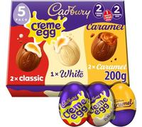 Cadbury Crème Egg Easter Assortment - 5 Pack (2 Crème, 1 White, 2 Caramel) - 200 g