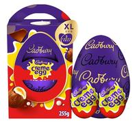 Cadbury Crème Egg Extra Large Chocolate Easter Egg, Includes 2 Crème Eggs, Easter Gift, 255 g (Pack of 1)