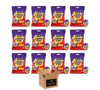 Cadbury Creme Egg Milk Chocolate Bar & Minis Variety | Creme Egg Fondant Filling, Easter Chocolate Gifts, Basket Fillers, Kids Party Birthday & Celebration Treats | (Minis Chocolate Bag 78g-Pack 12)