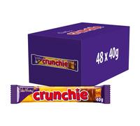Cadbury Crunchie Chocolate Bar Honeycomb Centre Milk Chocolate Treat Bulk - 48pc