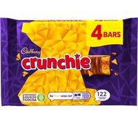 Cadbury Crunchie, Honeycomb Centre Covered in Milk Chocolate, 4 x 32 g Bar (Pack of 1)