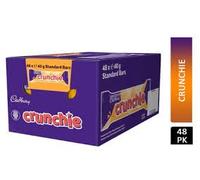 Cadbury Crunchie Milk Chocolate Bars With Golden Honeycomb Centre, 40g (144 Bars x 40g (3 Boxes), Crunchie)