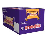 Cadbury Crunchie Milk Chocolate Bars With Golden Honeycomb Centre, 40g (192 Bars x 40g (4 Boxes), Crunchie)
