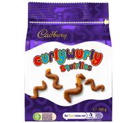 Cadbury Milk Chocolate Curly Wurly Squirlies, Sharing Bag, Bite Size Treats, 100 g (Pack of 1)