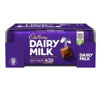 Cadbury Dairy Milk 110g Chocolate Bars Pack of 21 - Creamy Milk Chocolate with Cocoa Life Sustainable Cocoa