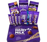 Cadbury Dairy Milk Big Night In Deluxe Hamper, Includes 10 Assorted Chocolate Bars and Bags, Perfect for Gifting, 836 g (Pack of 1)