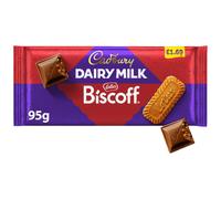 Cadbury Dairy Milk Biscoff Biscuit Chocolate Bar 95g (Pack of 21)