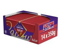 Cadbury Dairy Milk Biscoff Chocolate Bar 350g, The Classic Creamy Taste with Caramelised Biscuit Pieces, Perfect for Sharing, 350 g (Box of 14)