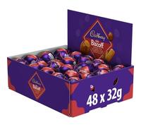 Cadbury Dairy Milk Biscoff Filled Chocolate Egg, Filled With Crunchy Lotus Pieces & Biscoff Spread, Easter Gift, 32 g (Pack of 48)