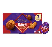 Cadbury Dairy Milk Biscoff Filled Chocolate Egg, Filled With Crunchy Lotus Pieces & Biscoff Spread, Easter Gift, Multipack of 3 x 32 g Eggs (Pack of 1)