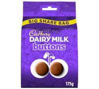 Cadbury Dairy Milk Buttons Bag, Creamy Chocolate Taste, 175 g Sharing Size (Pack of 1)
