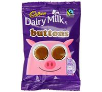 Cadbury Dairy Milk Buttons Chocolate Bags, 30g (Pack of 28)