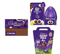 Cadbury Dairy Milk Buttons Chocolate Easter Egg & Hunt Bundle - Gifts for Easter, Includes Large Egg, Hunt Pack & Extra-Large Chocolate Gift Bar
