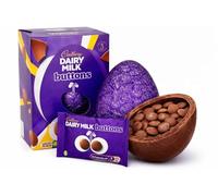 Cadbury Dairy Milk Buttons Chocolate Easter Egg, Includes 1 Large Egg and 1 Chocolate Bag Perfect For Easter Egg Hunt Great Gift For Kids & Adults