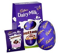 Cadbury Dairy Milk Buttons Medium Easter Egg 128 g (Pack of 9)