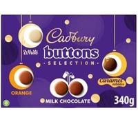 Cadbury Dairy Milk Buttons Selection Box, 340g, Assorted Chocolate Buttons, Perfect for gifting this Christmas