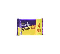 Cadbury Dairy Milk Caramel Chocolate Bar, Milk Chocolate with Smooth Caramel Filling, 4 x 37 g Bars Per Pack (1 Pack Total)
