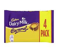 Cadbury Dairy Milk Caramel Chocolate Bar Multipack, 4 x 37g