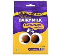 Cadbury Dairy Milk Caramel Nibbles Chocolate Bag, Milk Chocolate With Gooey Caramel Centres, 175 g (Pack of 1)